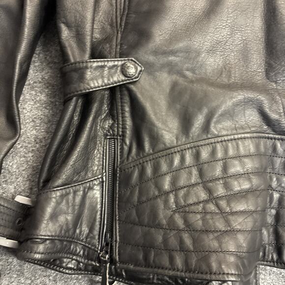 Harley Davidson Women's XL 100% Genuine Leather Motorcycle Jacket Embroidery - Picture 12 of 15